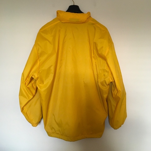 NWT Boathouse Yellow Full Zip Jacket Windbreaker Mens Sz L Lined The Myers Group - Picture 2 of 12